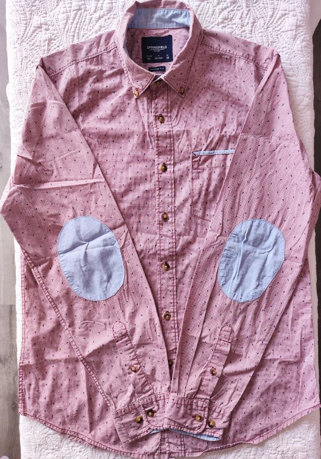 Camisa Springfield hombre rosa - Talla 21