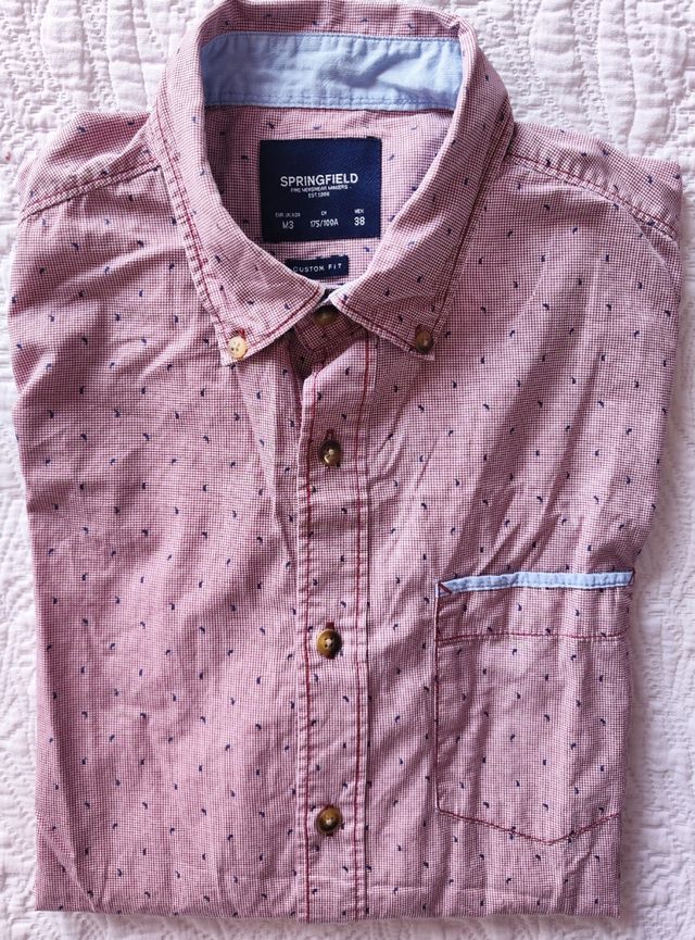 Camisa Springfield hombre rosa - Talla 21