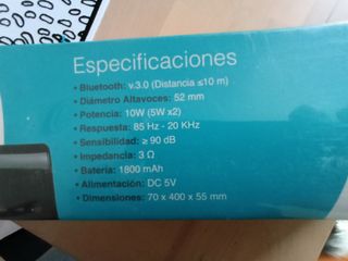 Barra sonido 5 colores