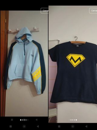 Sudadera Bershka azul.T .S