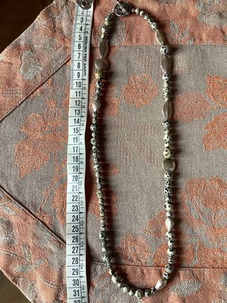 Parure colla e bracciale Diaspro Dalmata