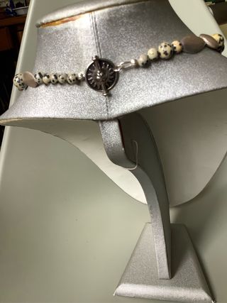 Parure colla e bracciale Diaspro Dalmata