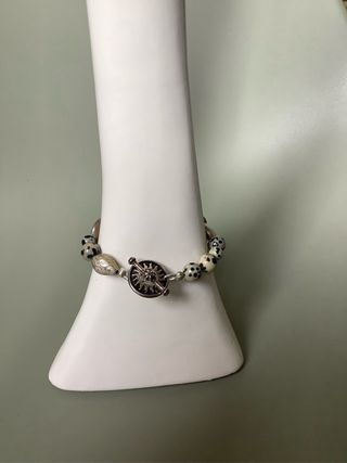 Parure colla e bracciale Diaspro Dalmata