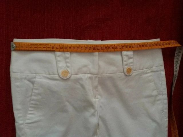 Pantaloni Benetton bianchi tg.M