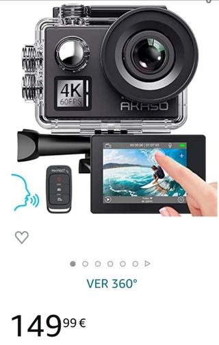 AKASO V50 Elite - Cámara 4K 60fps + Accesorios