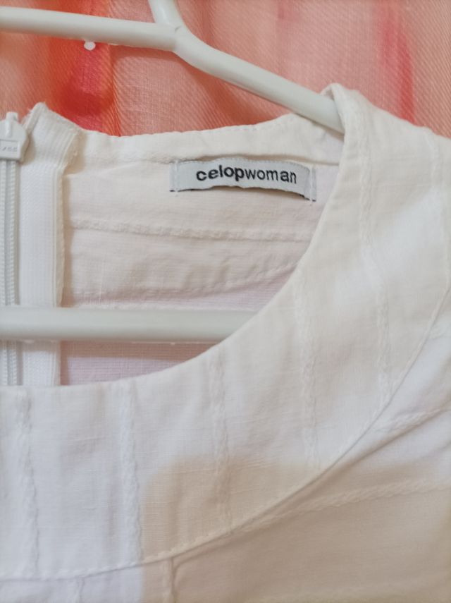 Vestido blanco marca Celopwoman