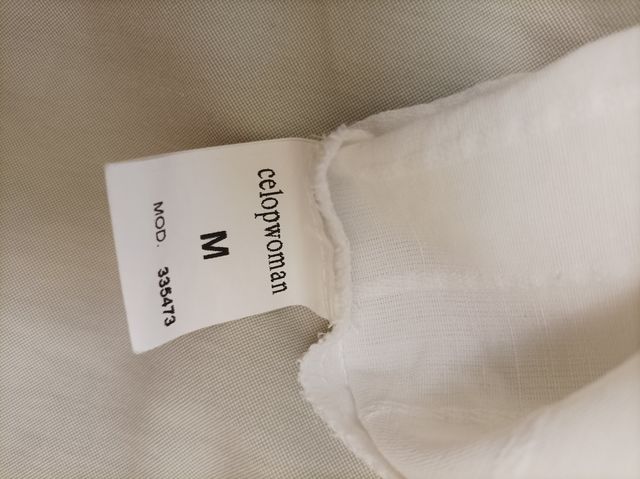 Vestido blanco marca Celopwoman