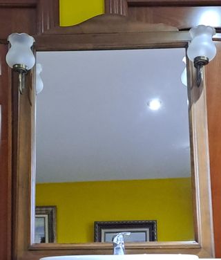 Super rebajado.Mueble baño rústico con lavabo grif