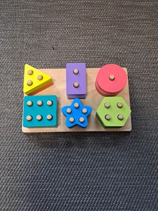 Encajable madera montessori 