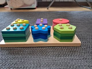 Encajable madera montessori 