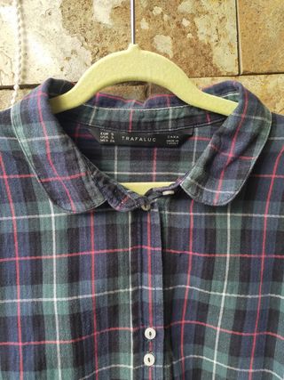 Camisa cuadros Zara talla S