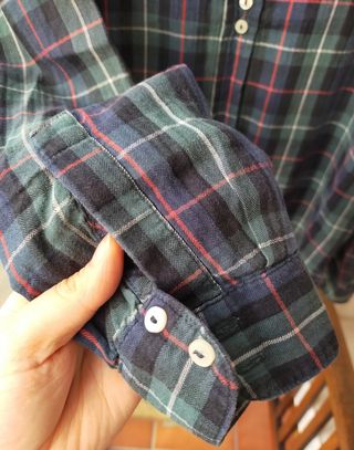 Camisa cuadros Zara talla S