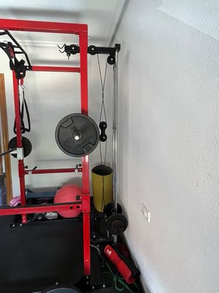 OFERTA Rack de sentadillas + soporte discos