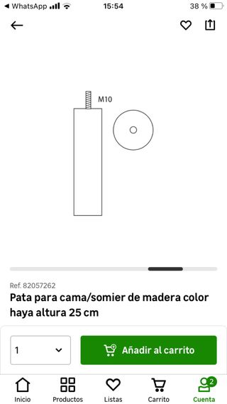 Patas cama o somier