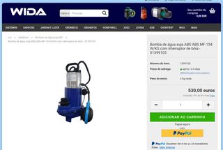 Bomba de água SULZER ABS MF 154HW
