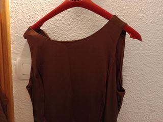 Vestido largo marron