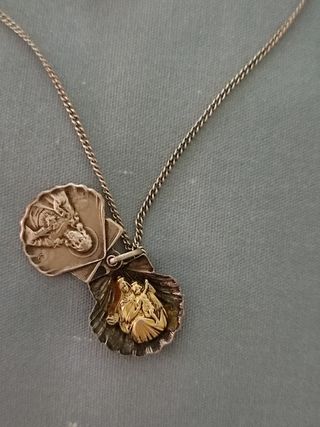 Antigua pulsera y cadena vieira Santiago