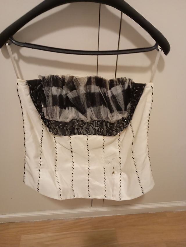 Vestido fiesta gris - Talla L