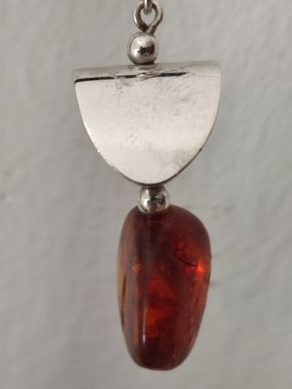 Pendientes ámbar y Plata de Ley