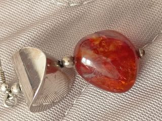 Pendientes ámbar y Plata de Ley