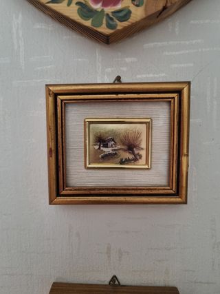 3 Quadretti Dipinti Oro - Vintage