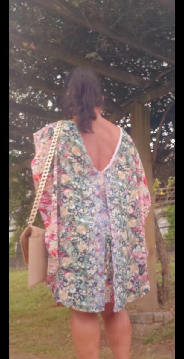 Vestido estampado fiesta t. M