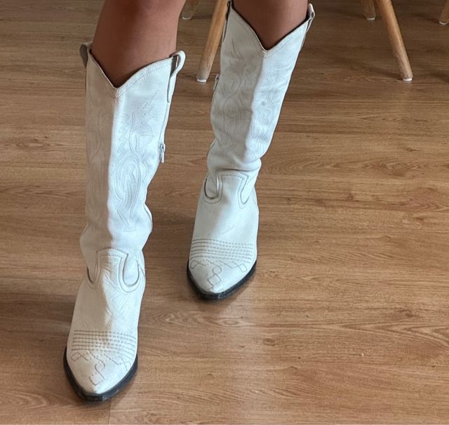 Botas cowboy blancas