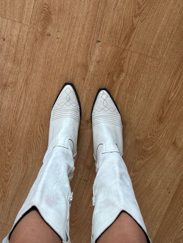 Botas cowboy blancas