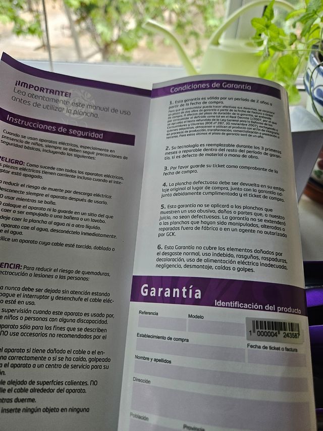 Plancha del pelo GCK S-EASY CRIMP PURPLE