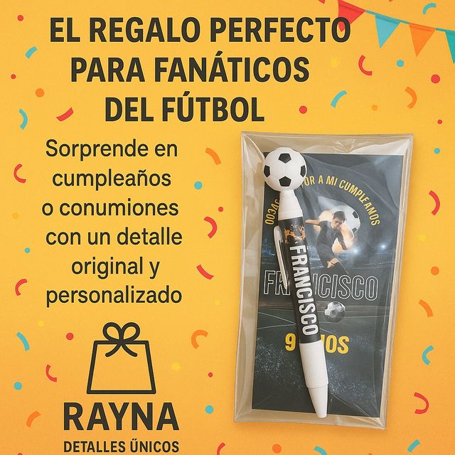 Bolígrafos fútbol personalizados