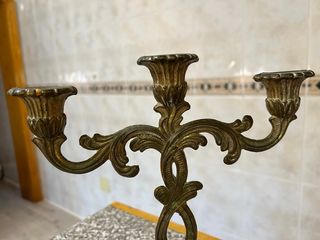 Candelabro bronce vintage