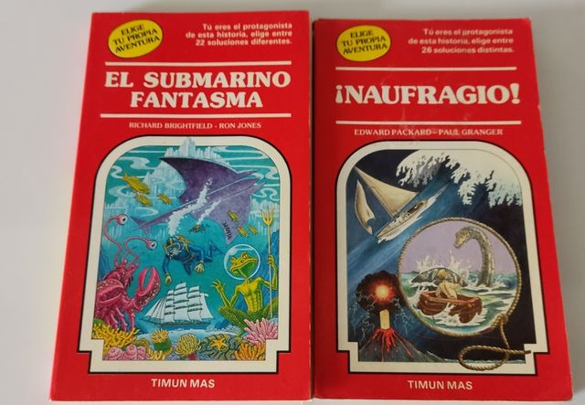 Lote 2 libros Elige Tú Propia Aventura.