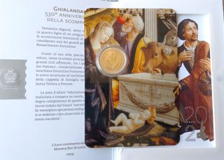Moneda 2 euros San Marino 2024 Ghirlandaio