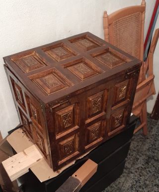 Baúl madera  Hecho a mano Envejecido