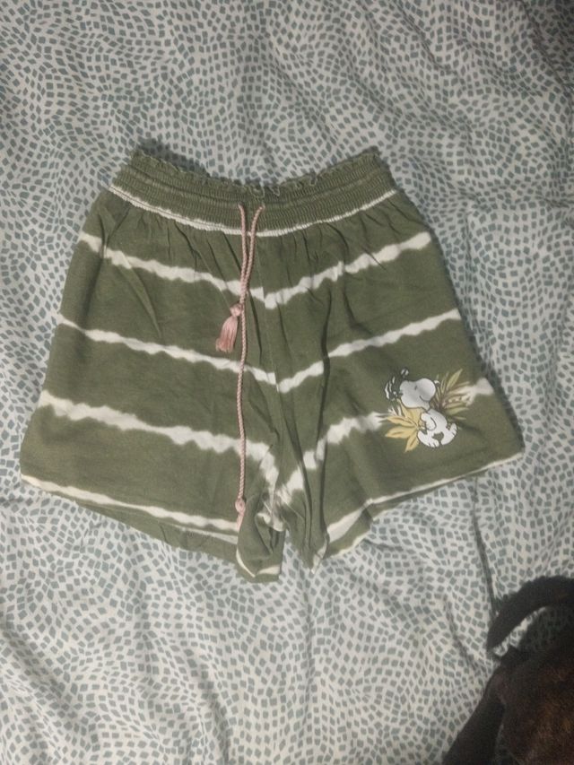 Shorts Woman Secret rayas verdes XS