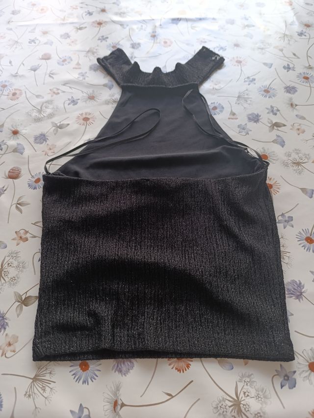 Top Pacific Republic negro c/cuello alto