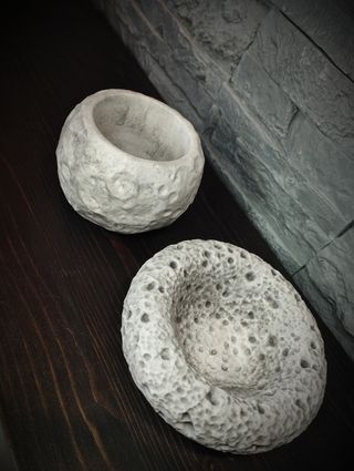 Coppia Portacandele Svuotasche Luna Design Home