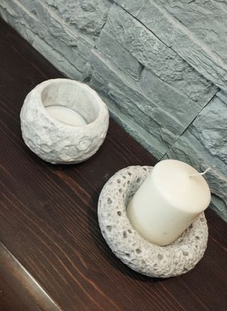 Coppia Portacandele Svuotasche Luna Design Home