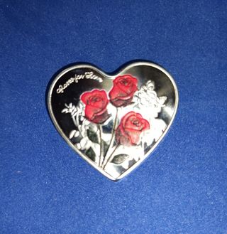 Monedas corazón: 4 piezas