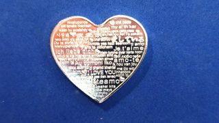 Monedas corazón: 4 piezas