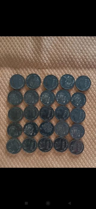 25 Monedas 1 Peseta España 1989