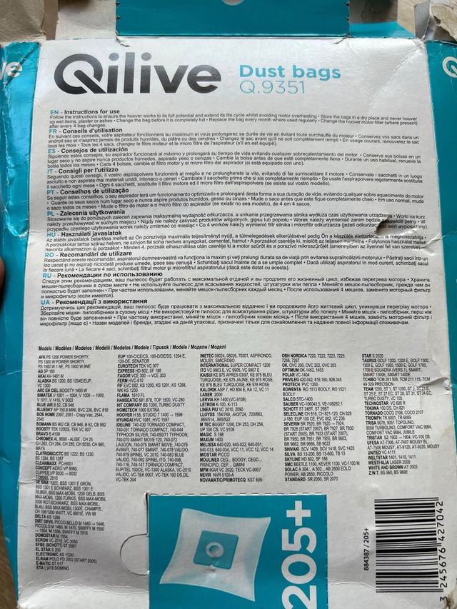 2 Bolsas polvo aspiradora