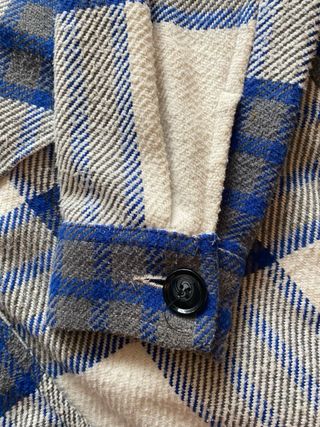 Sobrecamisa cuadros azul y blanco
