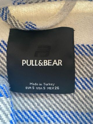 Sobrecamisa cuadros azul y blanco