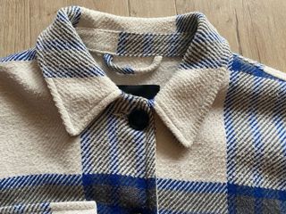 Sobrecamisa cuadros azul y blanco