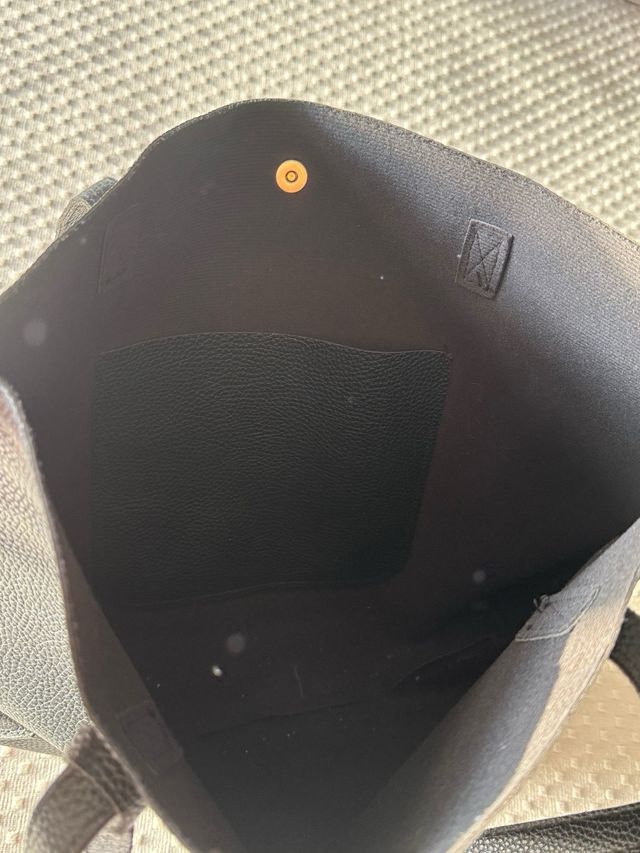 Bolso tote Shein negro + neceser