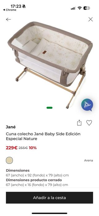 Cuna colecho Jane Babyside