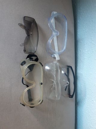 5 Gafas protección - usadas
