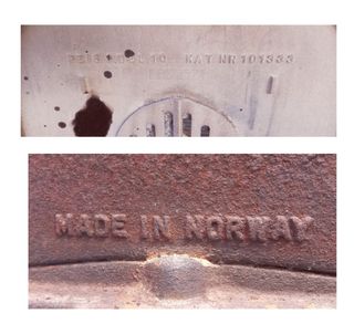 Estufa antigua Jotul, hierro fundido