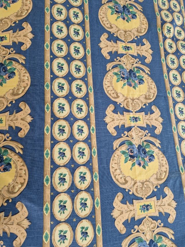 Tejido en tonos azules